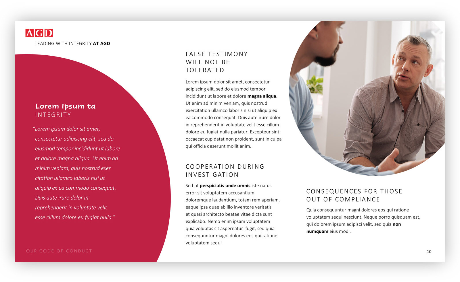 code of conduct presentation