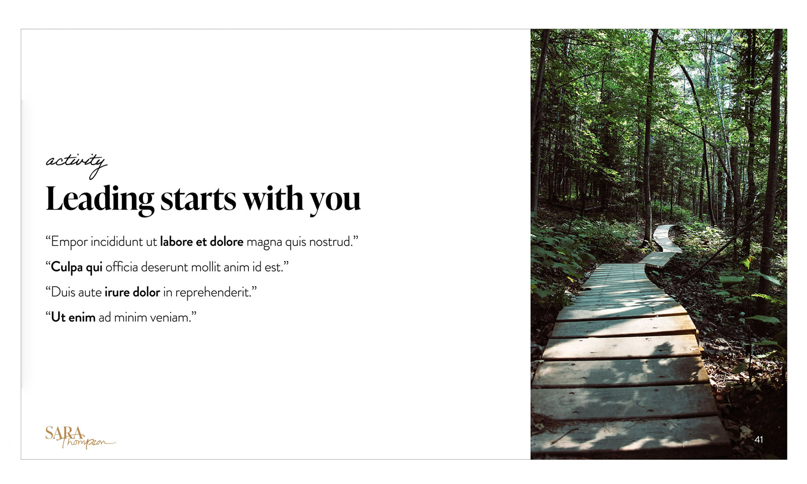 professional services deck